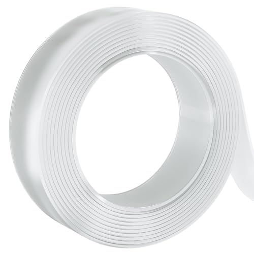 GTSE Double Sided Mounting Tape - Heavy Duty Adhesive 1.18in x 9ft Clear Nano Tape for Picture Hanging, Removable Sticky Pads, Posters, Wall Décor, Carpets, DIY Projects - 20 Rolls