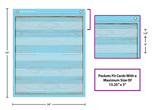 Teacher Created Resources Painted Wood Magnetic Mini Pocket Charts (14" x 17")