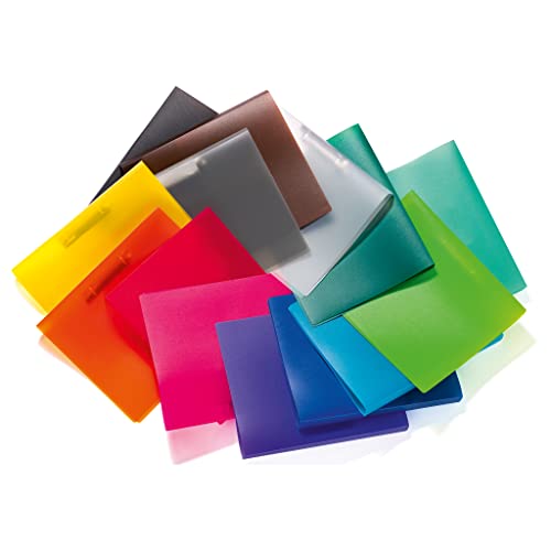 Herma 19168 Ring Binder DIN A4 Translucent Dark Green Set of 60 Narrow 2 Rings Sturdy Plastic 25 mm Wide Transparent Ring Binder for School and Office Ring Binder Folder