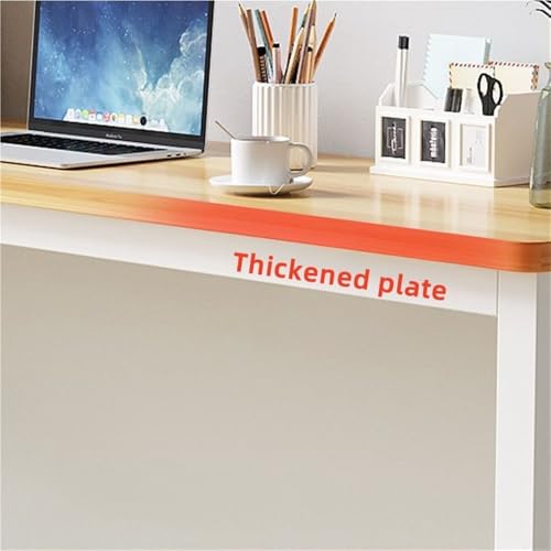 Gilubfckin Small Computer Office Desk, Modern Simple Style, Writing Study Work Table, Sleek Design Computer Desk for Home and Office(Black,80cm .5in)
