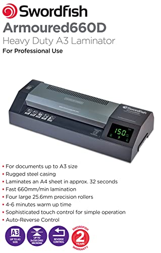 Swordfish 40262 Slimline A4 10 Sheet Rotary Paper Trimmer/Guillotine - Red