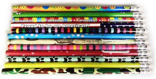 SKKSTATIONERY 288pcs Assorted Colorful Pencils with Eraser
