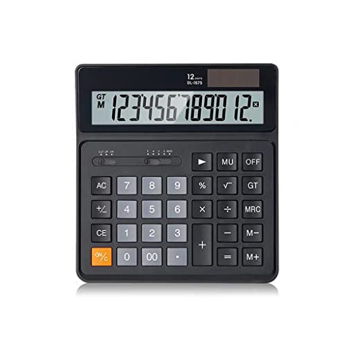 VZDUYHJ Desktop Calculator Financial Accounting Office Solar 12-Digit Large Screen Power Portable