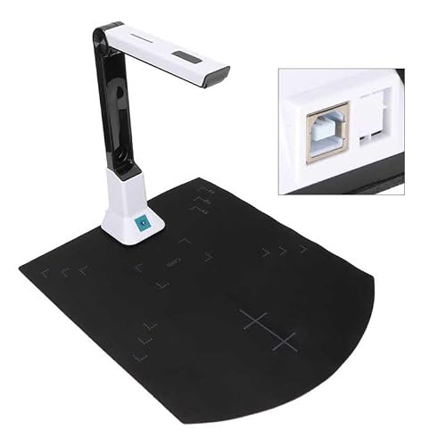 Document Camera 8 Million Pixels HD A4 Auto ing USB Document Camera Scanner for Scanning Files Notes Picture Document Scann