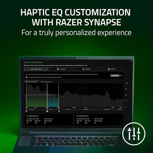 Razer Freyja HD Haptic Gaming Chair Cushion, Multi-Directional Haptics