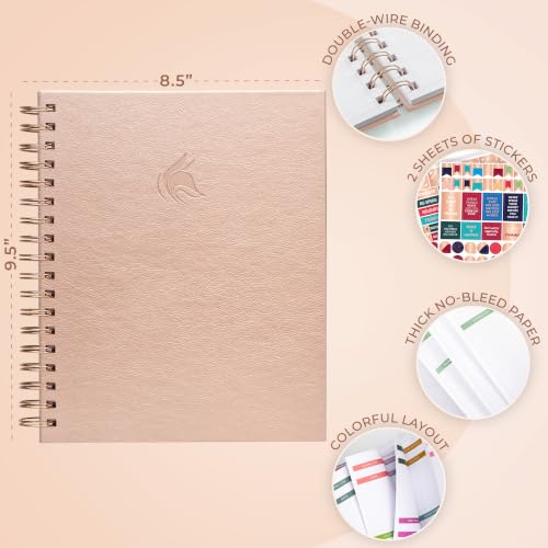 Clever Fox Budget Planner & Monthly Bill Organizer, Large Rose Gold
