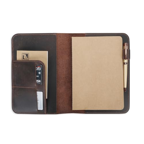 CestAntiQ Leather Journal Cover A5 5.75 x 8.25, Brown