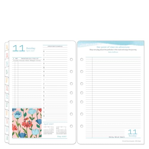 FranklinCovey - Her Point of View Ring-Bound Planner Refill | Two Pages Per Day (Classic, Jul 2026 - Jun 2027)