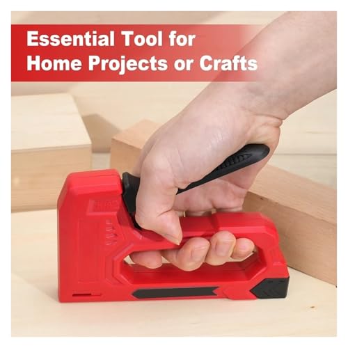 Professional Heavy Duty Stapler Hand Staple Gun with 1000 Staples Light Duty Stapler and Nail Gun Use for Woodworking