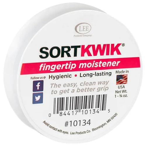 Casafoyer Lee Sortkwik Anti-Bacterial Odorless Non-Toxic Fingertip Moistener with Non-Skid Back, 1-3/4 oz - Case of 2(Combo)
