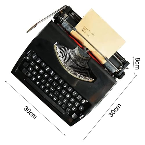 BPTCUE Manual Typewriter Traditional Retro Style Mechanical English Typewriter Portable for Writing Notes Letters Creative Work