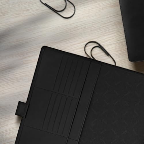Filofax Metropol Organizer, Letter Size, Black - Leather-Look, Six Rings, Week-to-View Insert, English (C026970)