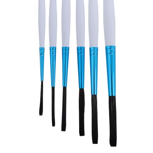 Andrew Mack Tilly Quill Series Synthetic Hair Pinstriping Paint Brushes Hanson Mack Set of 6 Sizes 0,2,4,6,8, and 10