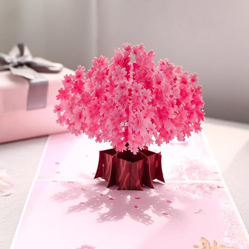IWEOOKJM Beautifully shaped three-dimensional greeting cards, Pink Recording Heart--Recordable