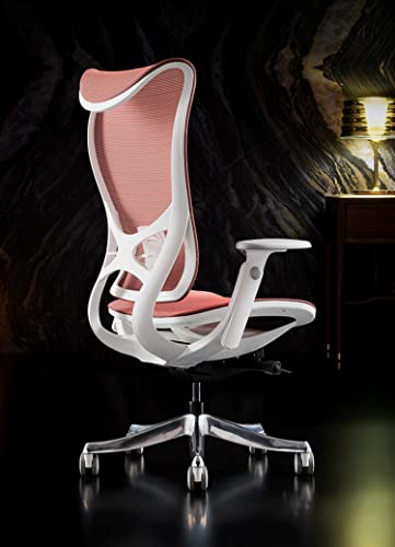 Ergonomic Mesh Office Chair High Back Table and Chair with Adjustable Armrest Rotating Computer Work Chair with Lumbar Support