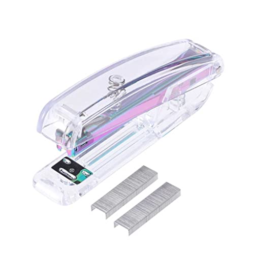 OEKFVCHVZ Desktop Stapler Classic Design Stapling Machine for Office School Home (1 + 1 Box Nail)