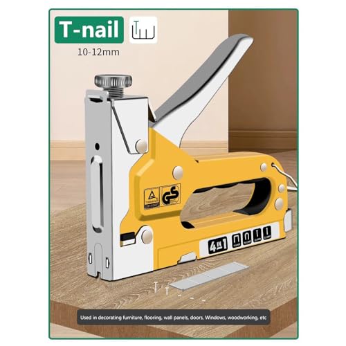 khbyt Heavy Duty Staple Guns Heavy Duty Stapler Staple Guns Trackers Machine Guns for Wood Furniture Woodworking