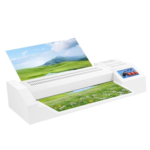 Electric Thermal Laminator Machine Large Laminator for A4/A3 Paper, Hot/Cold Roll Laminating Machine 19.7Inch for Office Home Use 110V 600W