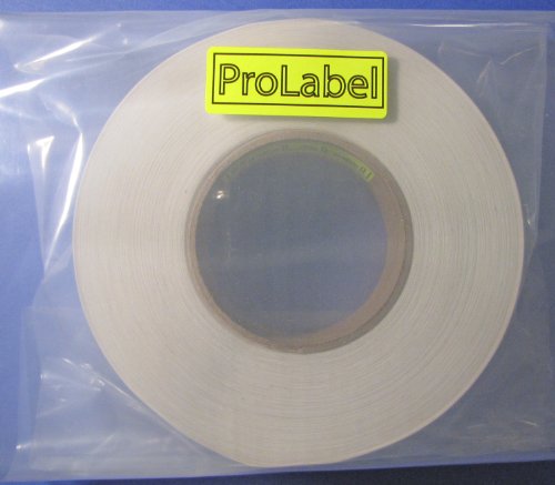 ProLabel Brand White 1" Wafer Tab Seals 3,125 Roll #WHT1W 1" Round
