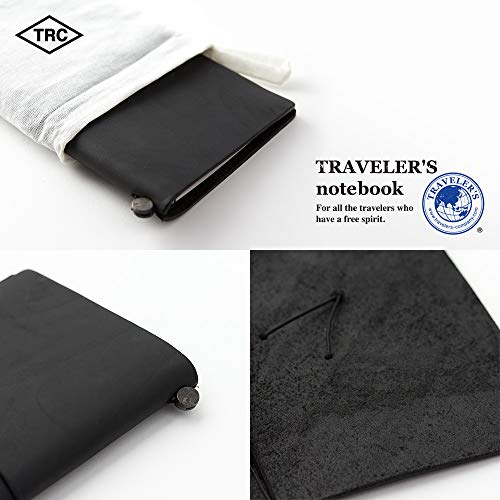 Traveler's Notebook, Regular Size, Black, 13714006