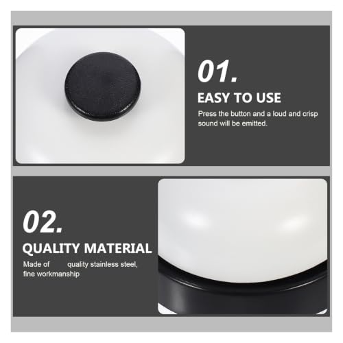 6PCS Front Desk Bell Black Call for Hotels, Hospitals