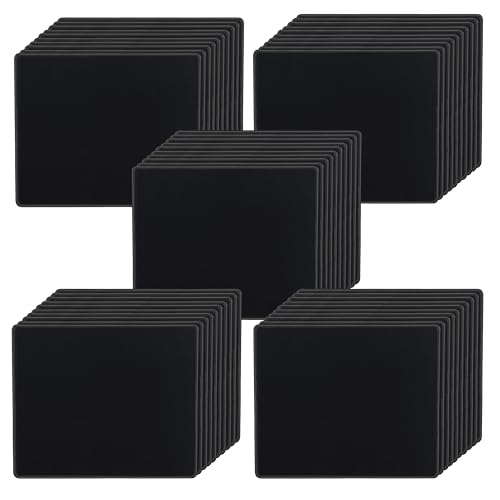 SaiTech IT 50 Pack Waterproof Mouse Pad, 8.66x7.1 inch, Black
