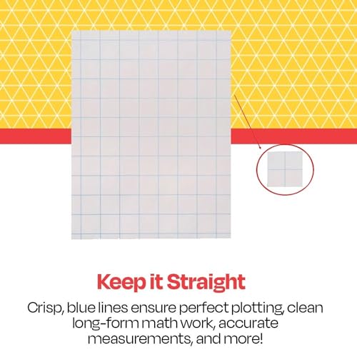 PAPER GRAPH 9X12 1 RULED WHITE SCHOOL SMART REAM
