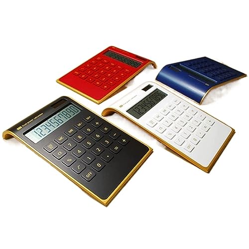 ZHIQISHI Scientific Calculator Calculators Desktop Calculator， Solar Energy Portable Mini Keyboard Dual Power Supply(Wit)(Black)