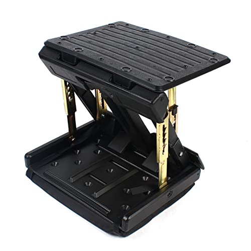 Car Footrest, Foot Rest Stool Ergonomic Adjustable Height Under Desk/Car Comfortable Footrest Business Trip Ottoman Stool Black