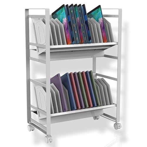 Luxor LOTM32 32-Device Open Charging Storage Cart for Tablets/Chromebooks