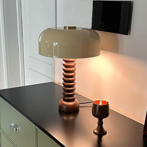 ROPCVAX Standing Lamps Floor Lamp with Table, Mid-Century Modern Nightstand USB Charging Port and Drum Shade, Side