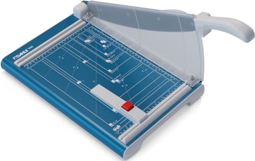 Dahle 560 Professional Guillotine Trimmer, 13" Cut Length, 25 Sheet Capacity, Self-Sharpening, Safety Shield, German Engineered Paper Cutter