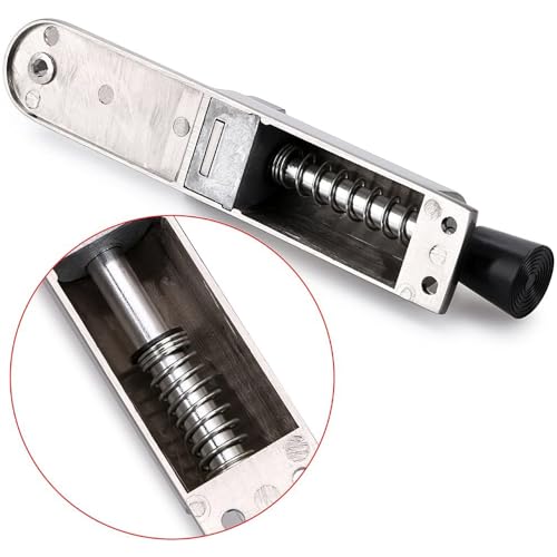 1-5pcs Adjustable Door Stopper Spring Loaded Telescopic Position Zinc Alloy Heavy Duty Door Locks Holder Stop Wall Protector(4PCS)