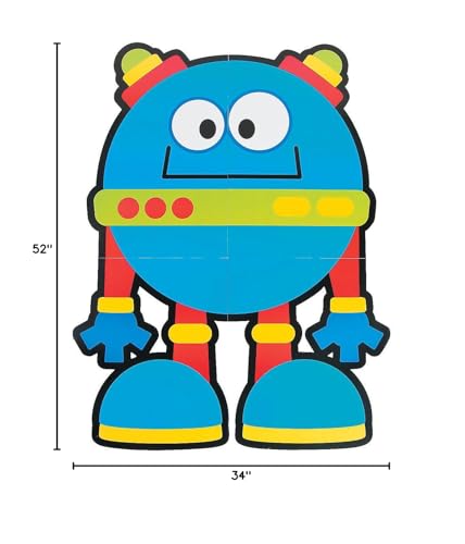 Giant Robot Cutouts - 6 Pieces - Educational and Learning Activities for Kids VBS 2026