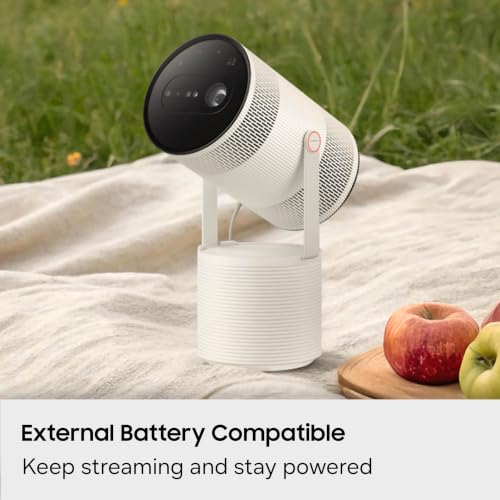 SAMSUNG 30” - 100” Class The Freestyle+ LFF3H Portable AI Smart Projector (2026 Model), FHD, On-the-Go Entertainment, Real-time Focus