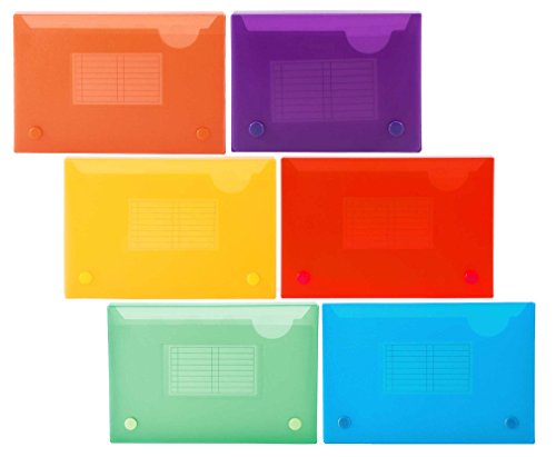 Filexec Products Universal Index Card Case, 5.5"x8.25"x1.5", 5-Removable Index Tabs, 1-Index Card Pocket, Frosted, Assorted Pack of 36 (50652-2091)
