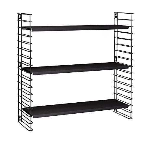 Tomado 4201385 3 Shelves Black Book Display - Book Display (700 mm, 210 mm, 680 mm, 4.39 kg)