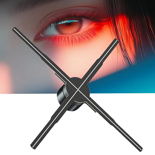 3D Hologram Fan 19.6in 2000x1152 WiFi Projector with 576 LED Light Beads for Business Store Advertising(Ultra HD New 65cm)