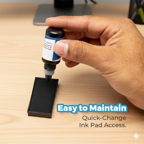 Classic Past Due Self Inking Rubber Stamp Combo with Refill (Black Ink) - X-Large (10 Pack)
