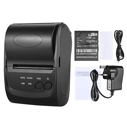 CGTENBS Portable Thermal Printer Handheld 58mm Receipt Printer for Retail Stores Restaurants Factories Logistics, 10 Paper Rolls