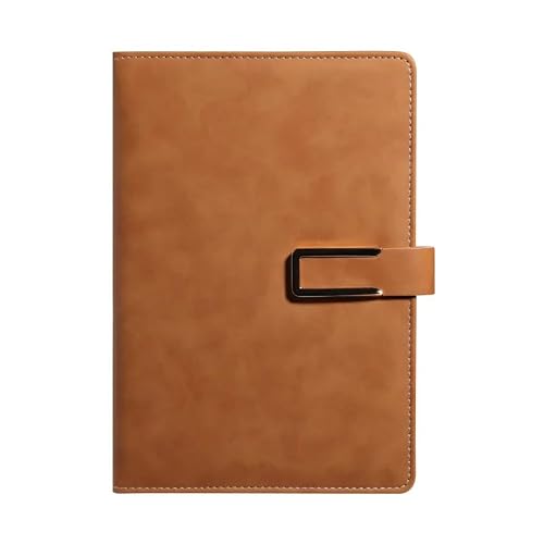Ucessuyy Lined Journal Notebook for Women Men,256 Pages A5 Hardcover Leather Journals for Writing,Travel,Business,Work & School,College Ruled Notebooks for Note Taking,Diary Notepad (Brown)