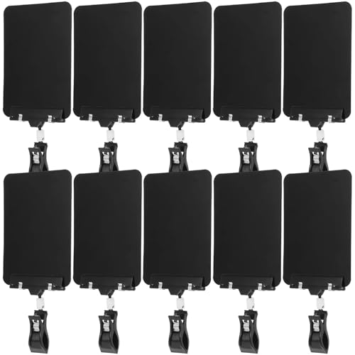 Sign holder, Reusable Erasable Chalkboard Price Tags 50pcs A6 Label Holders for Supermarket Retail Shelves Store Display Fruit Shop Merchandise