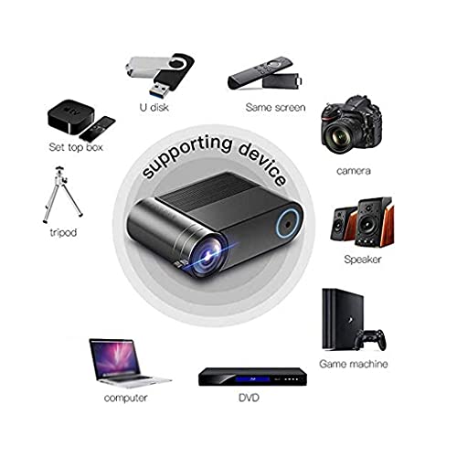 Video Projector Home Movie Projector Display HD LED Projector 1080P Supported Home Theater Projector