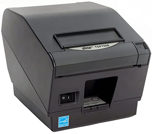 Star Micronics TSP743IICLOUDPRNT-24L GRY Direct Thermal Printer - Monochrome - Desktop, Wall Mount - Label Print