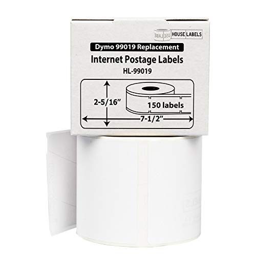 HouseLabels Compatible with Dymo 99019 Labels, 2-5/16" x 7-1/2"