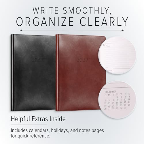 Gallery Leather Desk Weekly Planner 2026-2027 Tremont Atlantic