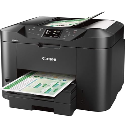 Canon MAXIFY MB2720 Wireless Color Photo Printer with Scanner, Copier and Fax Bundle with Deco Essentials Printer eBook + High-Speed 6FT USB 2.0 Printer Cable