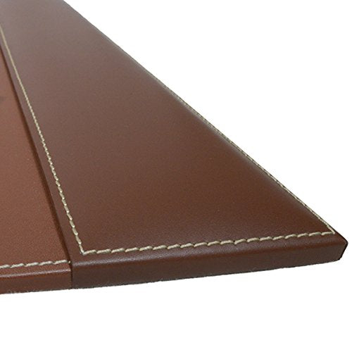 Dacasso Leather Desk Calendar pad, Rustic Brown, 34x20 (P3250)