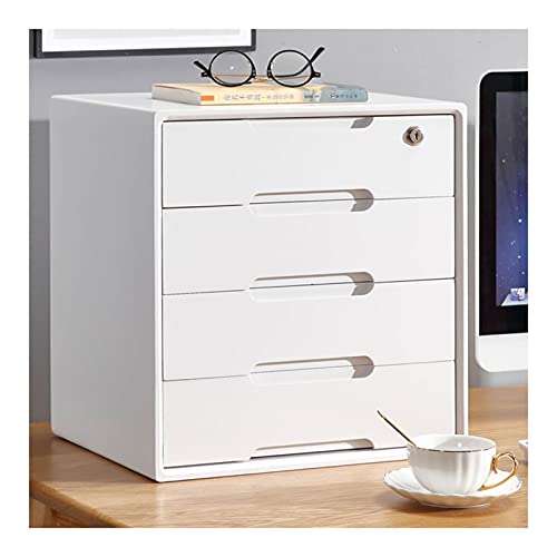 ZXFF Data File Cabinet, Office Desktop Storage Box, Shelf Data Rack, Solid Wood 4-Layer Storage Box, Can Store A4 Paper, Documents and Documents (Color : B, Size : 30×39×40.5cm)