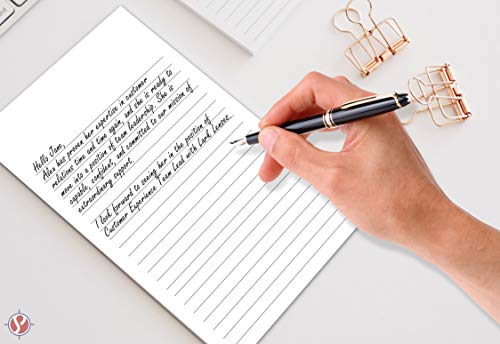 White Ruled Vertical Index Note Cards, 3" X 5" Inches | 300 Sheets Per Pack